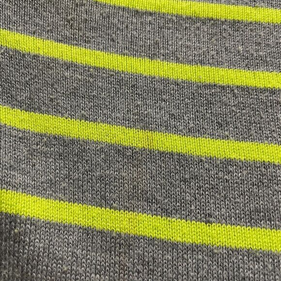 One A Sweater Womens Large Gray Yellow Striped Cowl Neck Long Sleeve Knit Casual - Picture 5 of 12